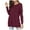 Rose Red, variant on Women's Side Split Long Sleeve Shirts Cotton Fall Fashion 2024 Trendy Tops