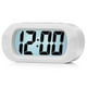thumbnail image 1 of Digital Alarm Clock with Snooze and Nightlight(White), 1 of 5