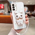 thumbnail image 1 of Cute Phone Case, You Will Receive Many Compliments. This Rabbit Foldable Stand Phone Case Is Suitable For Samsung Galaxy A14/A13/A12/A11/A10S/A10/A7(2018)/4G/5G, Suitable For Women And Girls, Christma, 1 of 5