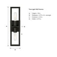 thumbnail image 4 of Designers Fountain Urban Oasis 2 Light Matte Black Wall Sconce Light, D224M-WS-MB, 4 of 4