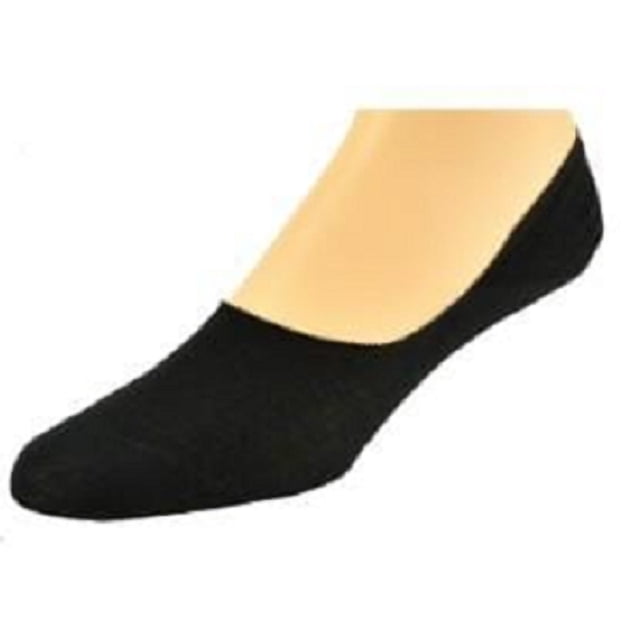 Sierra Socks Men 3 Pack Performance Comb Cotton Invisible No Show Socks (Shoe Size: 6-12, Black)
