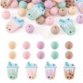 thumbnail image 5 of Silicone Beads 15mm DIY Silicone Round Beads Milk Tea Beads, 5 of 5