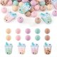 thumbnail image 5 of Silicone Beads 15mm DIY Silicone Round Beads Milk Tea Beads, 5 of 5