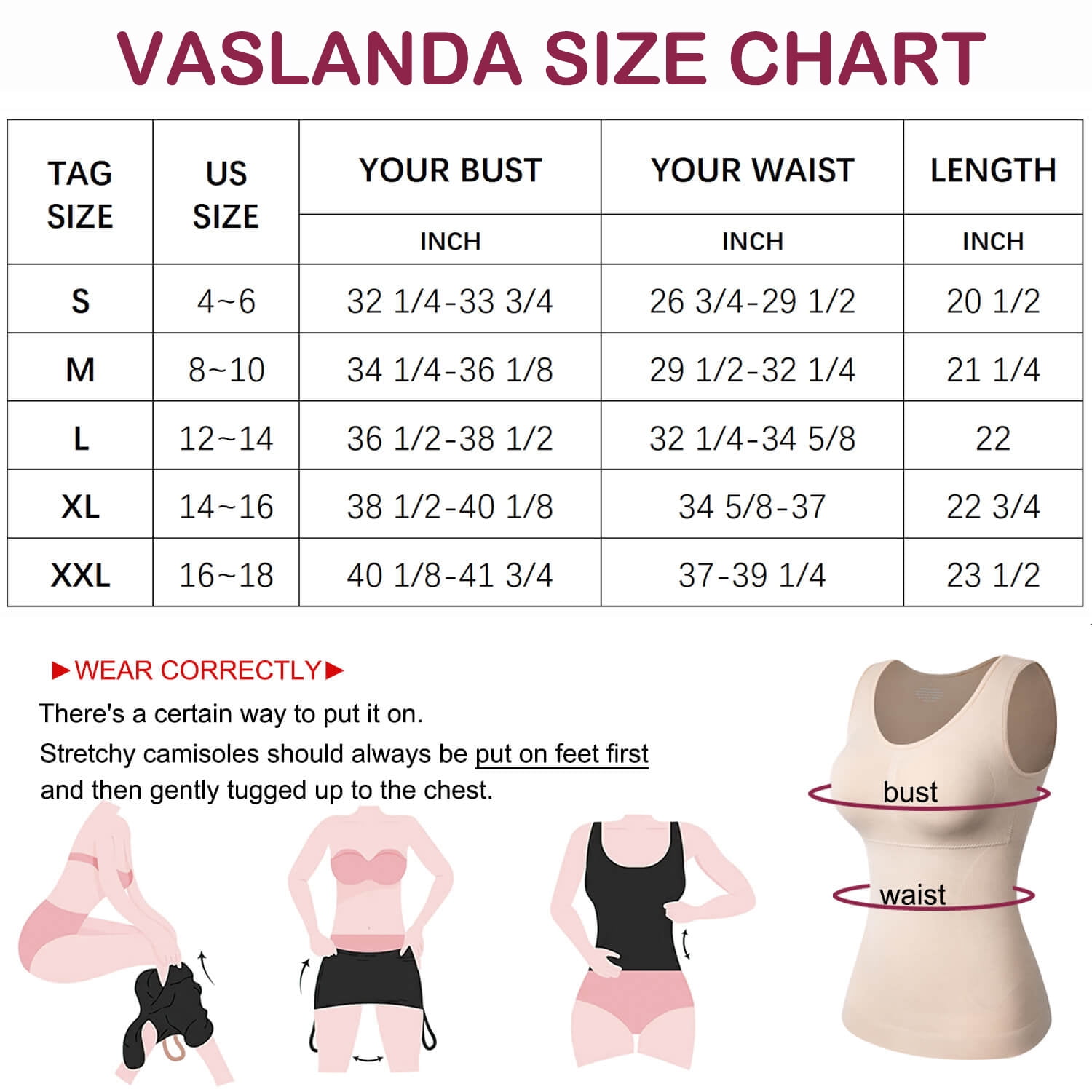 YARRCO Shapewear Camisole Tops for Women Tummy Control with Built