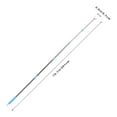 thumbnail image 2 of Raindrops Clothes Extension Pole Clothes Reaching Pole Plastic Adjustable Length for Wardrobe 1Set, 2 of 7