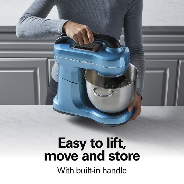 Hamilton Beach 4 Quart Stand Mixer for Kitchen, 7 Speeds, Tilt Hamilton Beach 4 Quart Stand Mixer for Kitchen, 7 Speeds, Tilt