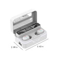 thumbnail image 3 of Bluetooth Earbuds 5.2 Wireless Mirror Display Charging Case, Clear Call, Sweatproof, Touch Control, 30mAh Battery for Sports Running, 3 of 6