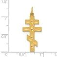 thumbnail image 2 of 14K Yellow Gold Eastern Orthodox Cross Pendant, 2 of 2
