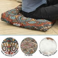 thumbnail image 5 of Sacred Symbolic Mandala Pillow&nbsp;– Large 22 Inch Square Cushion, Mystic Cultural Print, Supportive for Back Pain Relief, 5 of 7