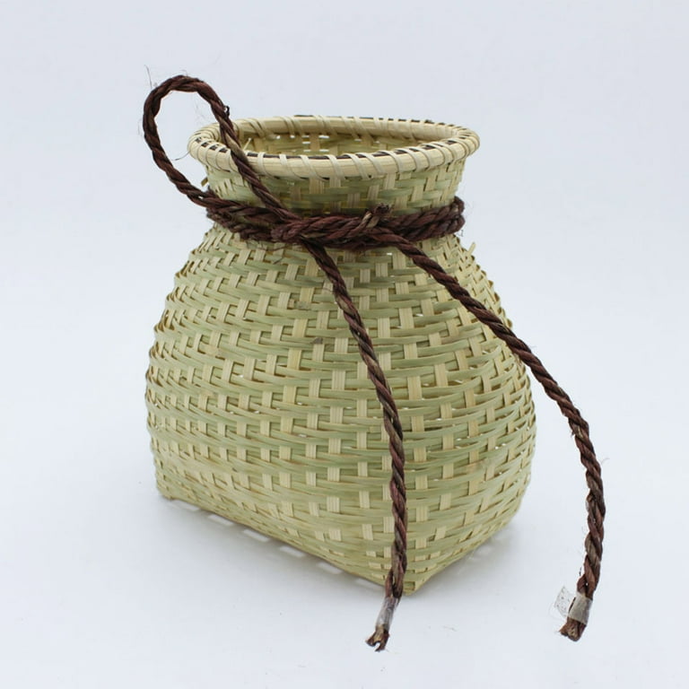 Handmade Bamboo Fish Baskets Craftsmanship Containers Outdoor