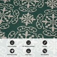 thumbnail image 6 of World Rug Gallery Transitional Geometric Textured Flat Weave Indoor/Outdoor Area Rug - GREEN 5' X 7', 6 of 9