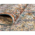 thumbnail image 5 of Unique Loom Aurora Botanical Vintage Abstract Area Rug, 10 x 13 Feet, Teal/Beige, 5 of 5
