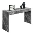 thumbnail image 3 of Pemberly Row Hall Console Table/Desk in Gray Faux Marble Wood, 3 of 6