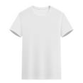 thumbnail image 6 of Admvng Summer Tops for Men Cotton Short Sleeve Crew Neck Plain Tee Top Tshirts Regular S-4XL, 6 of 6