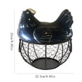 thumbnail image 2 of WREESH Eggs Holder Basket Organizer Storage Ceramic Fruit Container Kitchen Hen Decor, 2 of 2