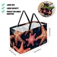 thumbnail image 2 of Starfish Foldable Reusable Large Capacity Oxford Cloth Cube Organizer Shopping Bag Basket Organizer, 2 of 7