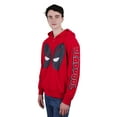 thumbnail image 3 of Marvel Deadpool Fleece Zip Up Hoodie Adult, 3 of 5