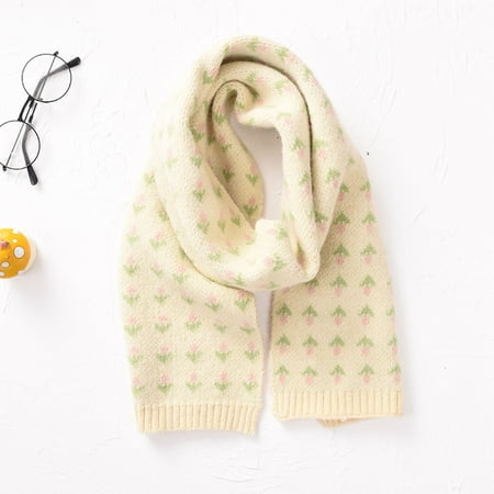 

Wolfast Promotion Boys and Girls Kids Flower Print Scarf Fashion Multi-Purpose Shawl Scarf