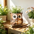 thumbnail image 4 of Creatives Resin Owl Flower Pot Ornament Rocking Chair Owl Flower Pot Suitable For Indoor And Outdoor Office Desktop Decoration Can Serve As A Gift, 4 of 6
