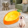 thumbnail image 3 of Cama con forma de zanahoria Cojín para cachorros Perrera suave y cálida Cama abierta Cómoda cama para gatos M Yuyangstore casa del gato, 3 of 5