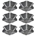 thumbnail image 1 of FOCCTS 6 paquetes de moldes para tortillas, antiadherentes, para taco, ensalada, sartenes, para hacer conchas de tortilla de acero extragrueso, 6 pulgadas, 1 of 5
