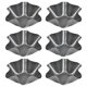 thumbnail image 1 of FOCCTS 6 paquetes de moldes para tortillas, antiadherentes, para taco, ensalada, sartenes, para hacer conchas de tortilla de acero extragrueso, 6 pulgadas, 1 of 5