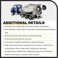 thumbnail image 5 of Diecast Masters Caterpillar CT660 Day Cab Tractor w/McNeilus Concrete Mixer | Transport Series Cat Trucks & Construction Equipment | 1:50 Scale Model Diecast Collectible Model 85664, 5 of 8
