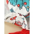 thumbnail image 6 of Qiylii Christmas Baby Girls Clothes Set, Santa Claus Pattern Romper+Flare Pants Outfit, 6 of 8