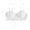 White, variant on Women Bikini Bra Push Up Padded with Wire Spaghetti Strap Solid Color Swimming Seashell Shape Lace Up Beach Swimming Top Women Clothes