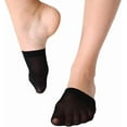 thumbnail image 5 of Women's 6 Pairs Non-Skid Toe Topper No Show Liner Socks, 5 of 6