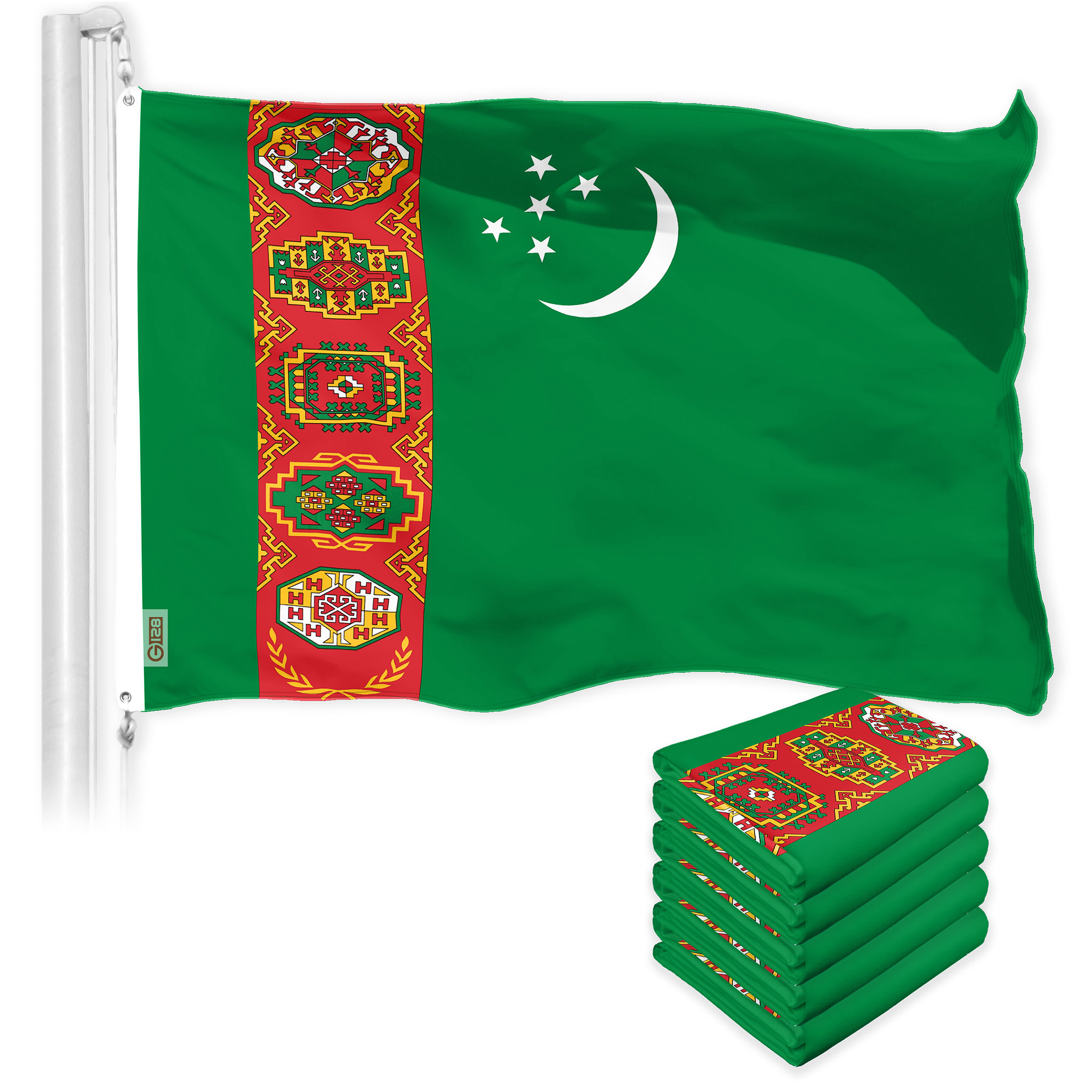 Republic of Serbia Flag | Unique Design Print | Made in EU (3x5 Ft / 90x150 cm