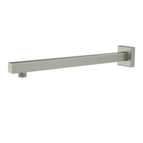 Logmey 16-Inch Brushed Nickel Bathroom Shower Arm Extender