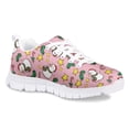 thumbnail image 2 of Pzuqiu Pink Snowman Kids Sneakers Lightweight Flat Shoes Child Summer Air Mesh Shoes for Girls Boys Size 1,Ugly Christmas, 2 of 5