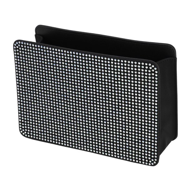 Bote de basura para automóvil Unique Bargains, portátil, para el respaldo del asiento, blanco, 1 Pc, 7.9" de largo, 2.8" de ancho, 5.5" de alto, cuero sintético