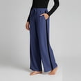 thumbnail image 6 of Aezemi Womens Summer Loose Drawstring Pants Elastic Waist Soft Comfy Palazzo Outdoor Casual Trousers Women Baggy Fashion Workout Walking All Match Bottoms with Pockets XL, 6 of 7