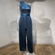 thumbnail image 3 of Monos Elegantes Mamelucos sin espalda para mujer Cintura alta Sexy Elegante Traje diario sexy (Azul M) Cgtredaw para Mujer Azul T S, 3 of 9