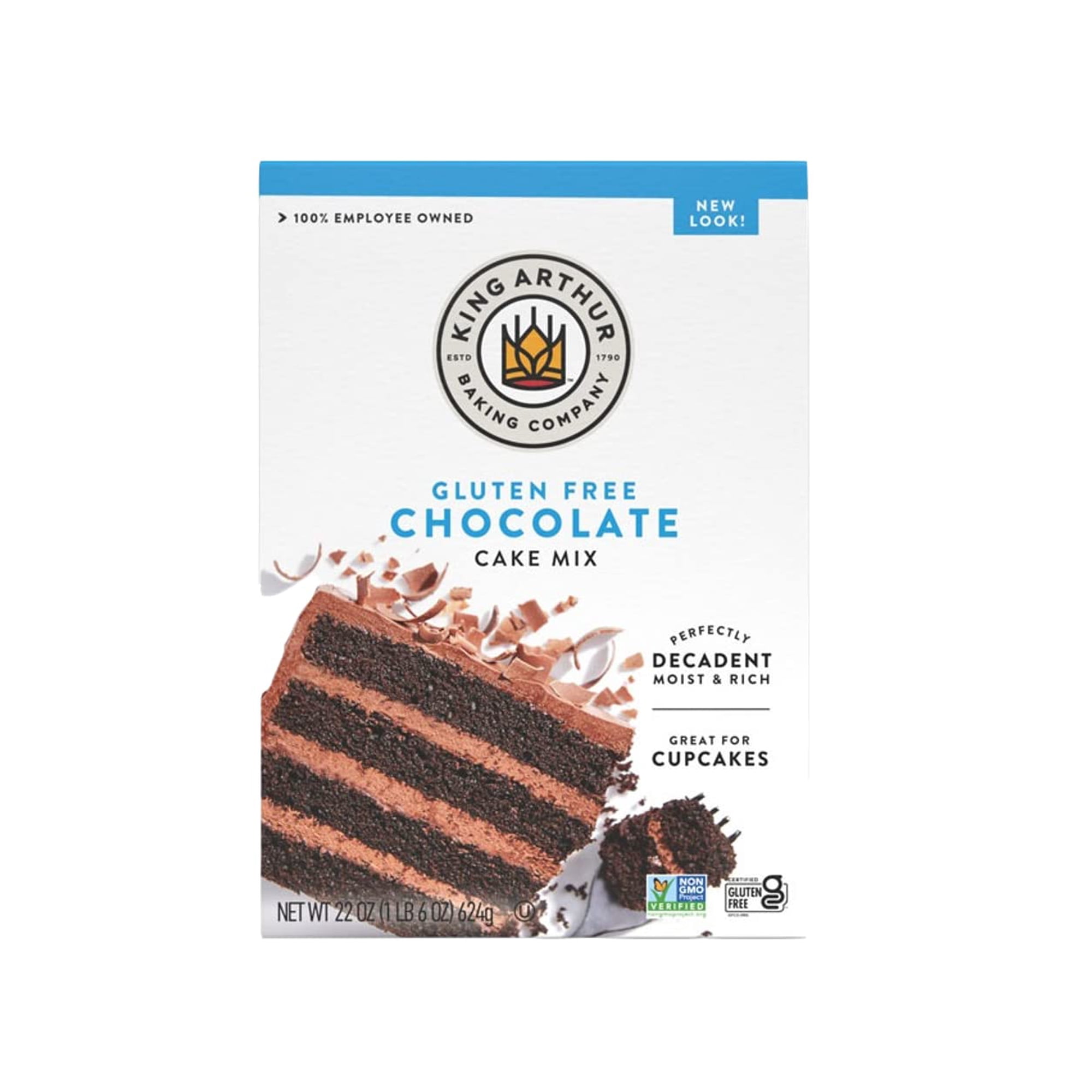 King Arthur Gluten-Free Chocolate Cake Mix Gluten-Free Non-Gmo Project Verified Certified Kosher Non-Dairy 22 Ounces