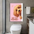 thumbnail image 5 of Funny Dog Cat Bathroom Canvas Wall Art Cute Animal Poster  Restroom Wall Decor Are You Pooping Poster Print Artwork for Toilet Nursery Decor, 5 of 7