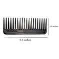 thumbnail image 3 of Wide Tooth Detangling Comb for Curly Thick Hair, Handleless Antistatic Styling Comb Black, 3 of 4