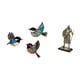 thumbnail image 5 of Pájaro colgante de pared, arte de pared de pájaro de madera, decoración de pared de pájaros voladores de madera, estatua de caballero, letrero artísti, 5 of 8