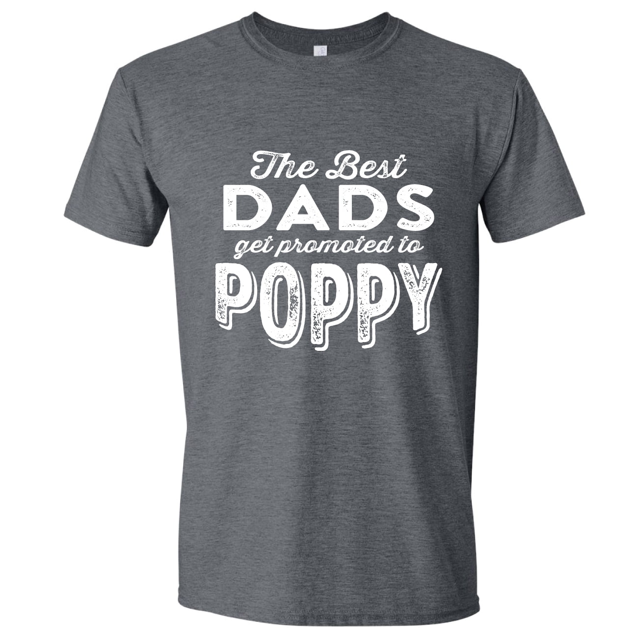 The Best Dads Get Promoted To Grandad Embroidered Baby T-Shirt Gift Grandchild
