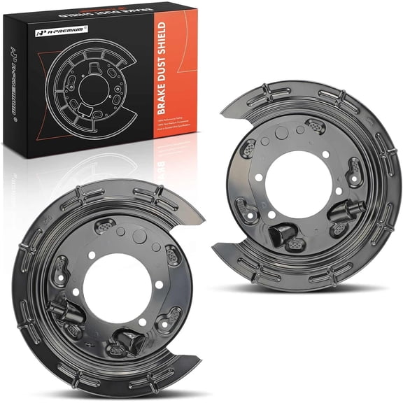 A-Premium Rear Driver and Passenger Side Brake Dust Shield Compatible with Kia and Hyundai Models - Sportage 2010-2015, Tucson 2010-2014, 2-PC Set