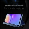thumbnail image 3 of Stylish Mirror Flip Womens Case for Samsung Galaxy A05, Clear View Window Cover with Kickstand Thin Ultra Phone Case for Samsung Galaxy A05 QH Rose Gold, 3 of 11