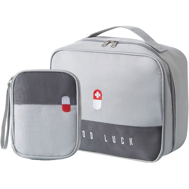 2 Pieces of Portable First Aid Kit Waterproof Medical First Aid Kit Outdoor Acti