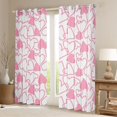 thumbnail image 2 of Erosebridal Dreamy Princess Style Blackout Curtains Set of 2 (52x84 Each),Pink Loves Heart Window Curtains For Girls Kids, 2 of 7
