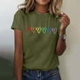 thumbnail image 4 of SHTXOZHI Graphic Tees for Women Trendy Short Sleeve T-Shirts Summer Crewneck Soft Tops, 4 of 6