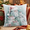 thumbnail image 1 of Christmas Pillow Cover Holiday Decoration Polyester Cushion Case for Sofa Bed Living Room Seasonal Home Decor Throw Pillow Slipcover, 1 of 6