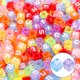 thumbnail image 4 of 1400 cuentas de cubo de alfabeto acrílico de 5 colores con 1 rollo de 50 m de cuerda de cristal para hacer joyas (6 mm) oso de fresa Hogar, 4 of 5