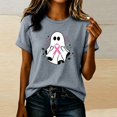 thumbnail image 2 of IMENGL Short Sleeve Top for Womens Basic Neck Printed Graphic Tee Daily Outfits Casual Loose Women's Short Sleeve T Shirt,M-XXXL, 2 of 6