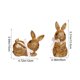 thumbnail image 3 of Pair Pack Easter Resin Rattan Effect Bunny Ornament Home Decor Garden Patio Home Decoration, 3 of 6